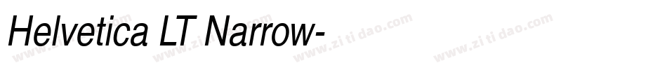 Helvetica LT Narrow字体转换